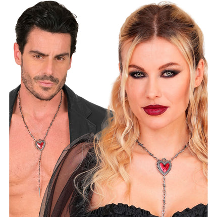 Halloween Ketting Hart En Prikkeldraad