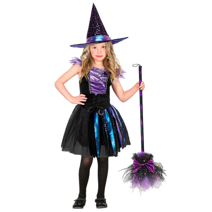 Halloween Heksenhoed Kind Sterren En Maan