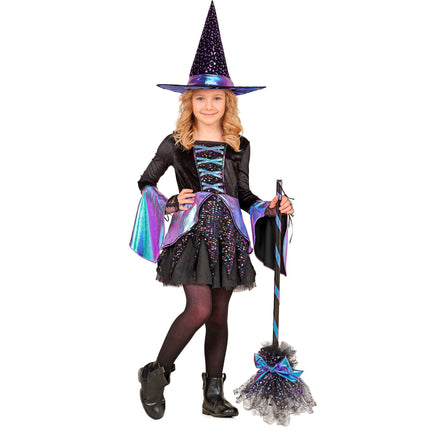 Halloween Heksenhoed Kind Sterren En Maan