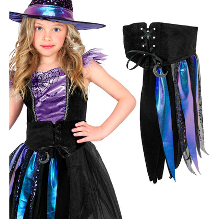 Halloween Riem Kind Sterren En Maan