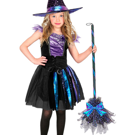Halloween Heksenbezem Sterren En Maan 85cm