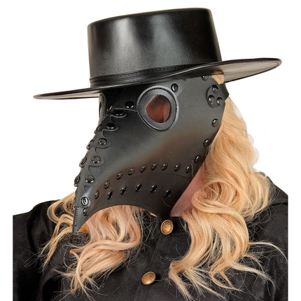 Halloween Masker Zwart Pestdokter