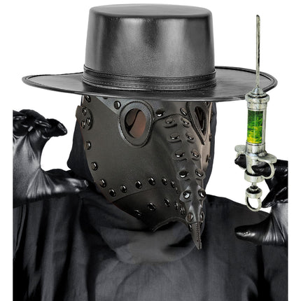 Halloween Masker Zwart Pestdokter