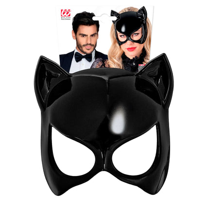Halloween Masker Zwart Kat