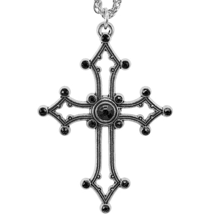 Halloween Ketting Kruis Edelstenen
