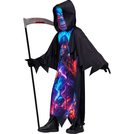 Halloween Kostuum Kind Neon Grim Reaper