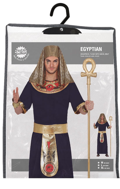 Farao Kostuum Zwart Goud Heren