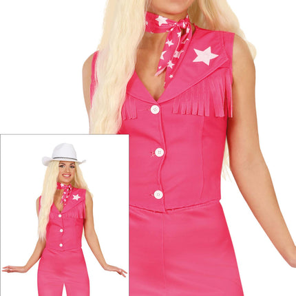 Cowgirl Kostuum Roze Dames