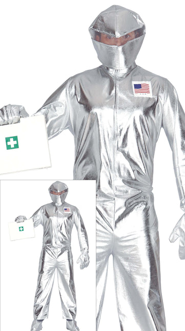 Astronauten Pak Zilver Heren