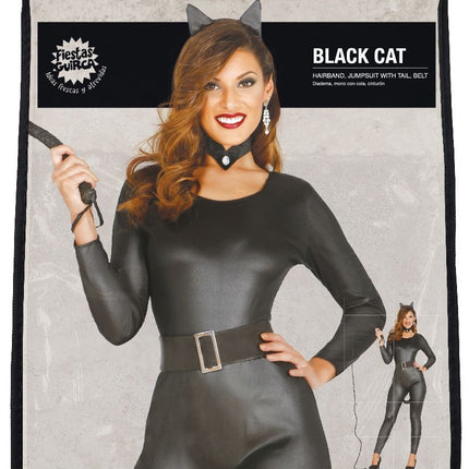 Kat Kostuum Dames zwart