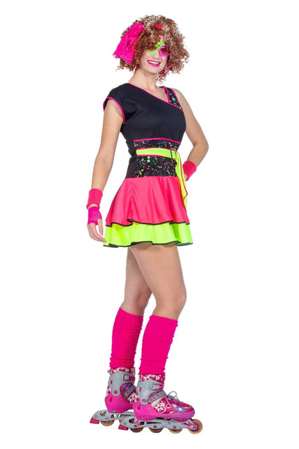 Neon 80S Jurk Dames van Wilbers & Wilbers koop je bij Partywinkel