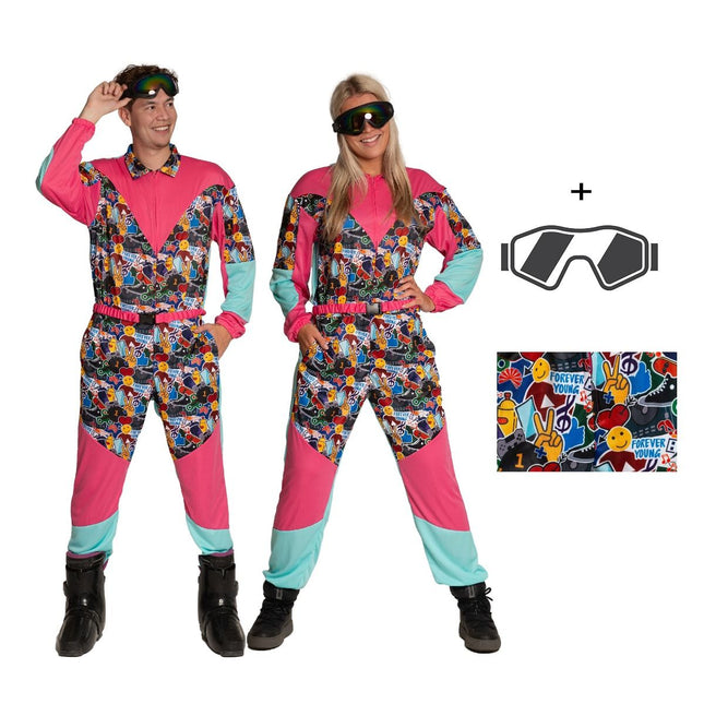80's Skipak met Bril Vintage Freestyle van Partychimp koop je bij Partywinkel