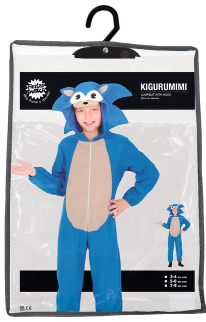 Vos Kostuum Blauw Jongen