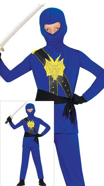 Ninja Kostuum Blauw Jongen
