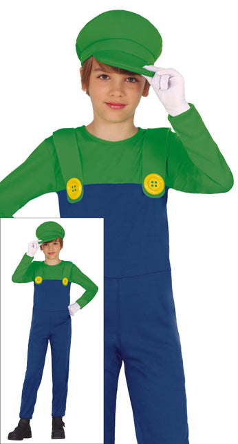 Super Mario Kostuum Jongen Luigi
