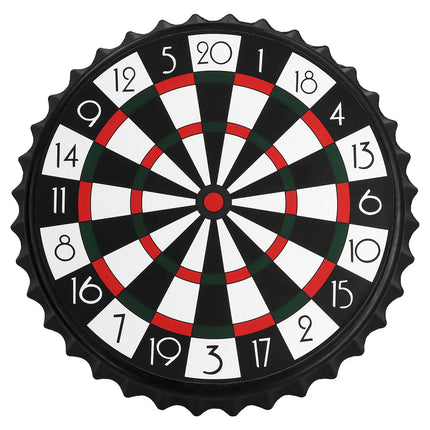 Set drankspel drink & dart (dartbord 25cm, 6 bierdopjes)