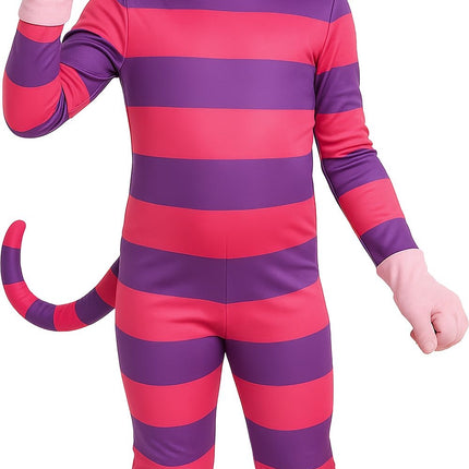 Halloween Kostuum Paars Roze Kind Lachende Kat