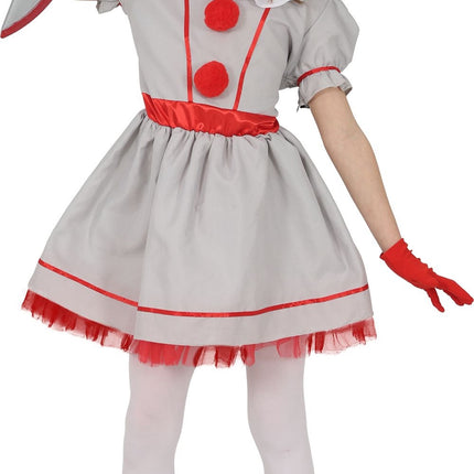Halloween Jurk Wit Kind Vintage Clown