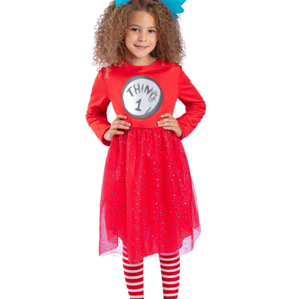 Cat In The Hat Jurk Meisje Thing 1 & 2