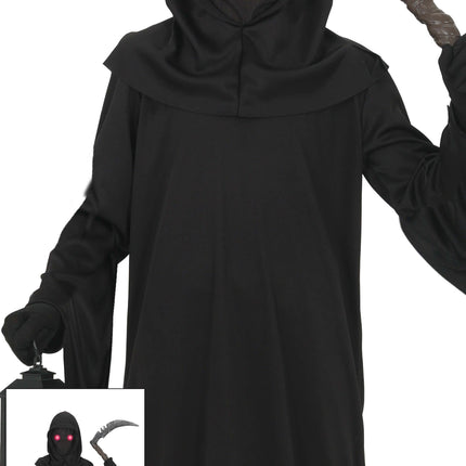 Halloween Kostuum Zwart Kind Donkerrode Ogen