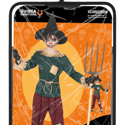 Halloween Kostuum Gekleurd Kind Vogelverschrikker
