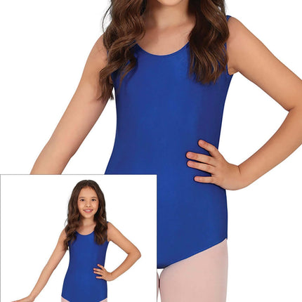 Gympakje Blauw Meisje Mouwloos