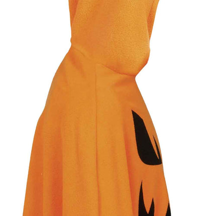 Halloween Poncho Kind Pompoen