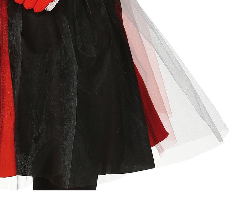 Harlekijn Halloween Kostuum Kind zwart-rood