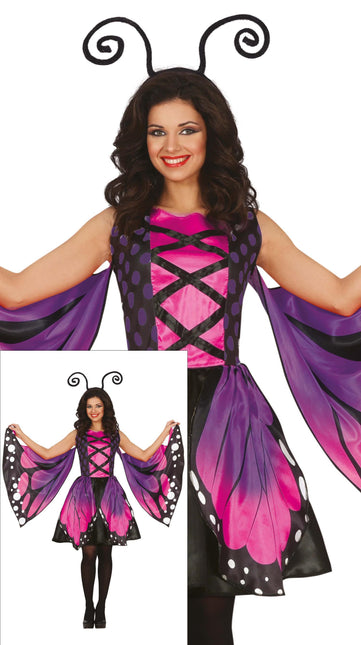 Vlinder Kostuum Paars Dames Vlinder