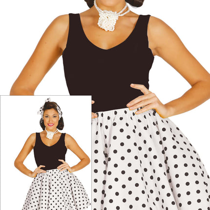 Grease Kostuum Dames Wit