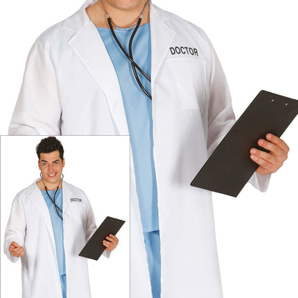Dokter Kostuum Wit Heren