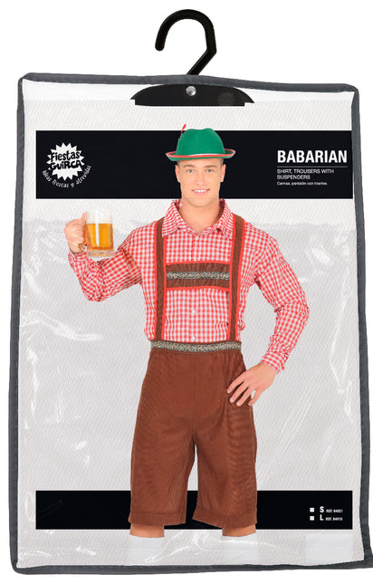 Oktoberfest Kostuum Rood Bruin Heren