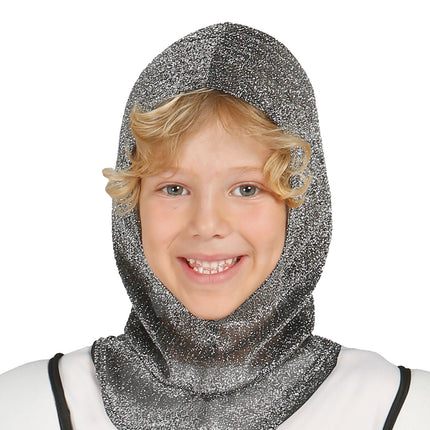 Middeleeuwse Ridder Kostuum Kind Zilver