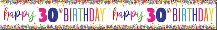 Happy Birthday Banner 30 Jaar 2,74m