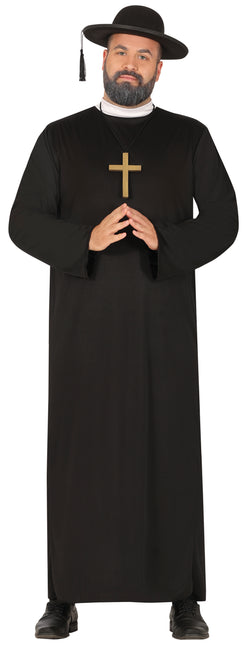 Priester Kostuum Zwart Heren Priester
