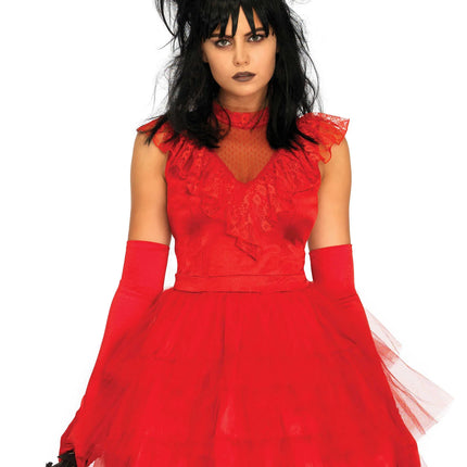 Beetlejuice Jurk Rood Dames