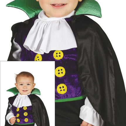 Vampier Halloween Kostuum Baby Zwart