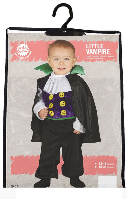 Vampier Halloween Kostuum Baby Zwart