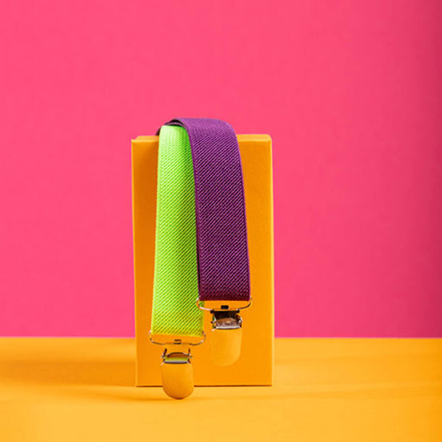 Bretels Colorblock Paars/Groen