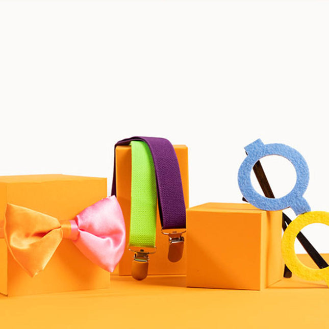 Bretels Colorblock Paars/Groen