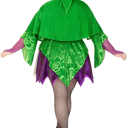 Heks Jurk Paars Groen Dames