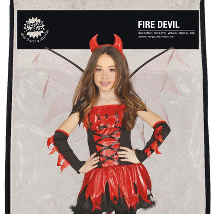 Duivel Halloween Kostuum Meisje Rode