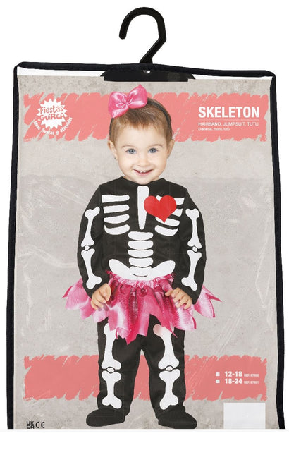 Skelet Halloween Kostuum Baby Tutu