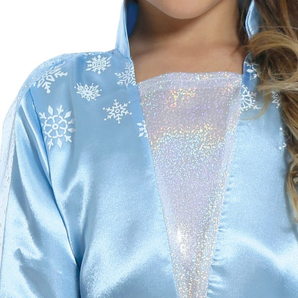 Ijsprinsessenjurk Elsa Kind Blauw