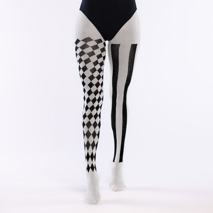 Halloween Panty Zwart Wit Jester