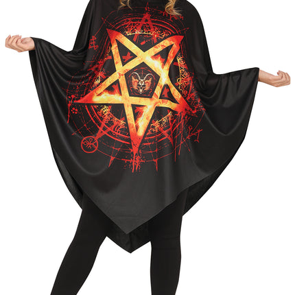 Halloween Poncho Dames Diabolic