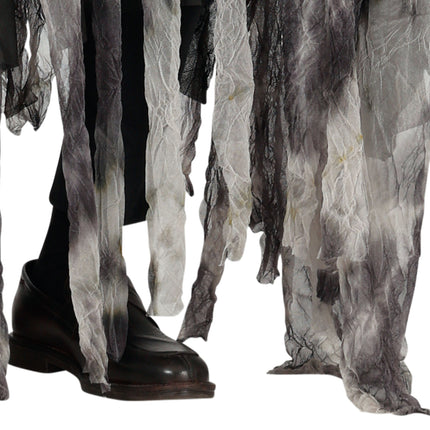 Halloween Kostuum Grijs Zwart Geest
