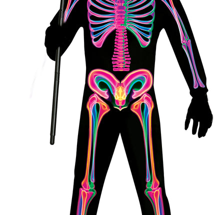 Halloween Kostuum Heren Neon Skelet