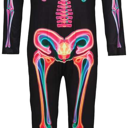 Halloween Kostuum Heren Neon Skelet