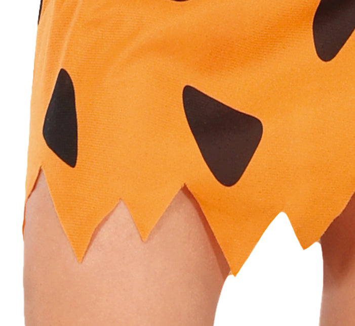 Holbewoner Jurk Zwart Oranje Dames